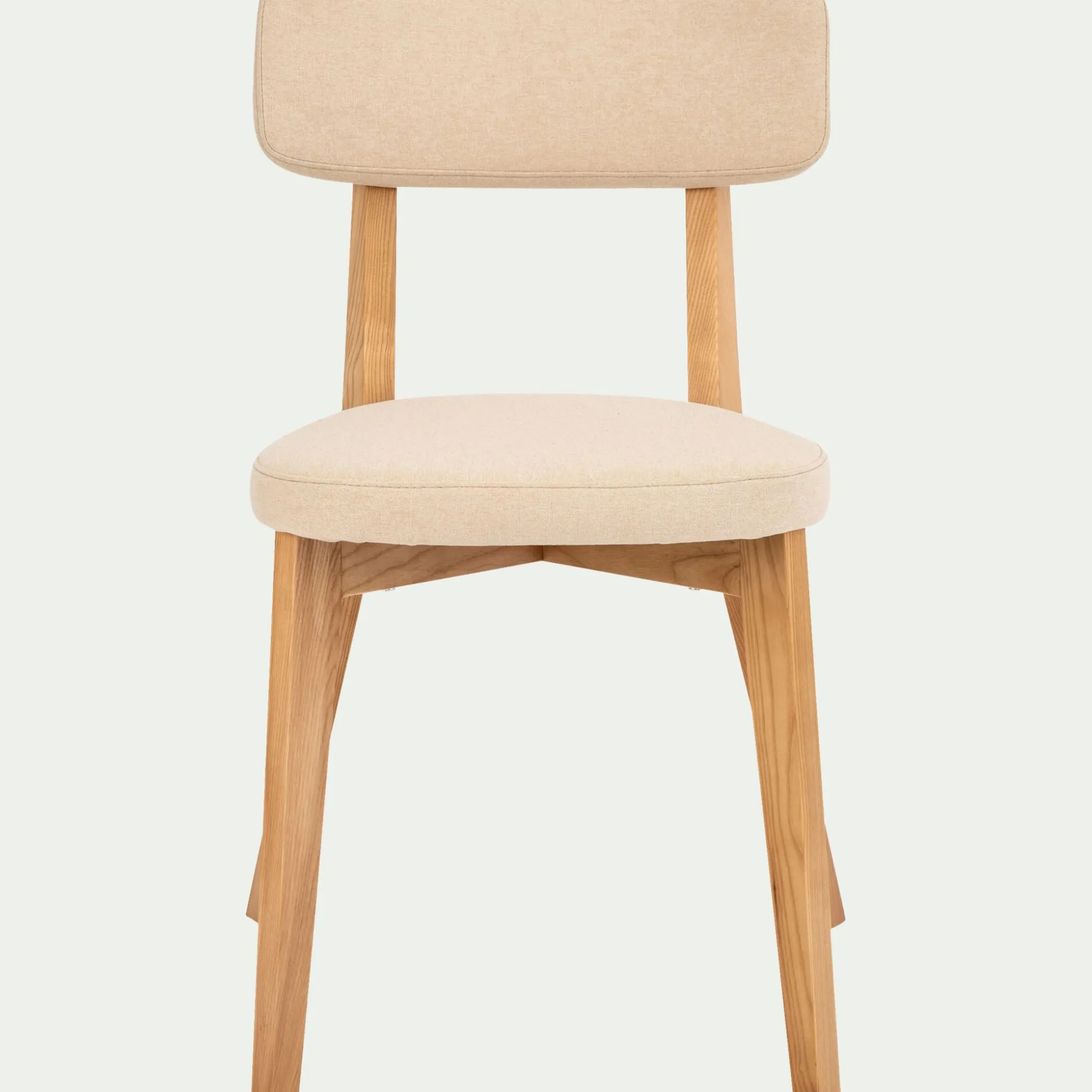 Chaise en tissu - blanc nougat