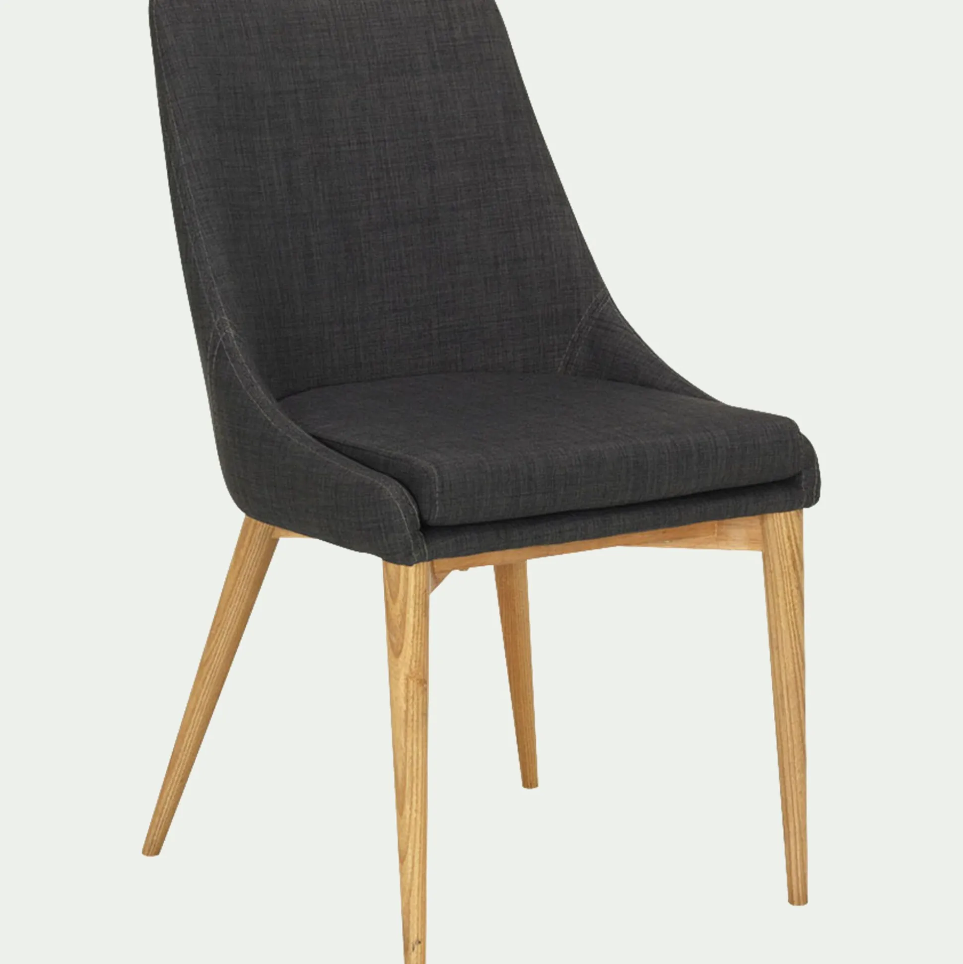 Chaise en tissu - gris foncé