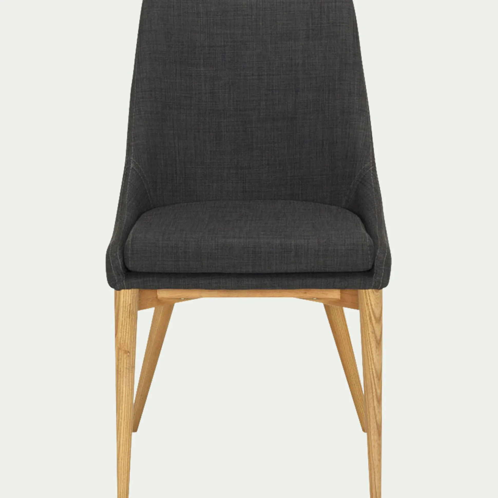 Chaise en tissu - gris foncé