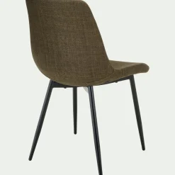 Chaise en tissu et métal - vert cedre