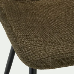 Chaise en tissu et métal - vert cedre