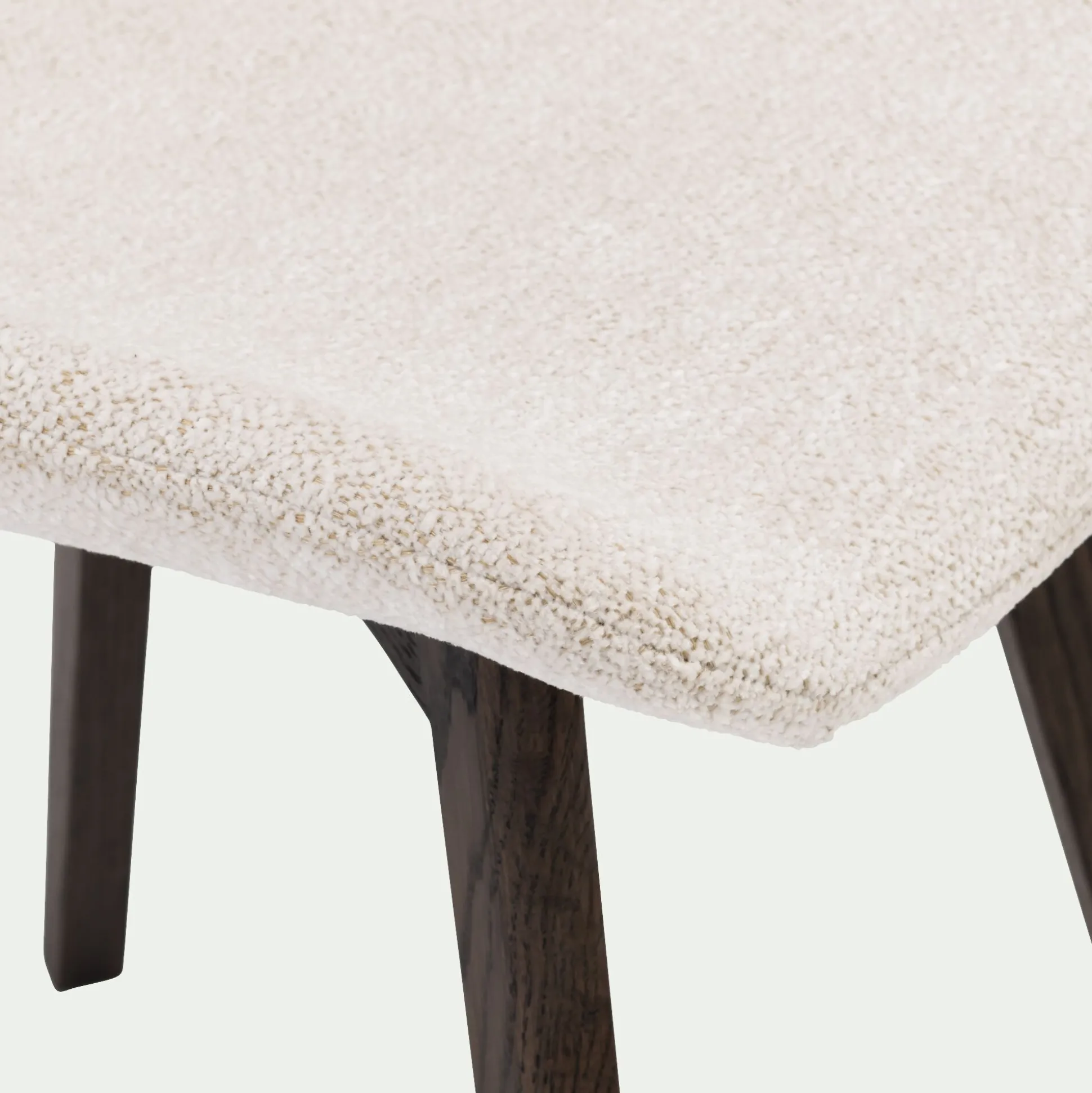 Chaise en tissu sans accoudoirs - beige