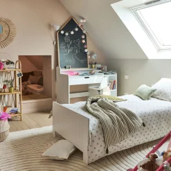 Chaise enfant dactylo en plastique - gris