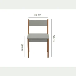 Chaise enfant en acacia - vert olivier