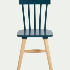 Chaise enfant en bois - bleu figuerolles