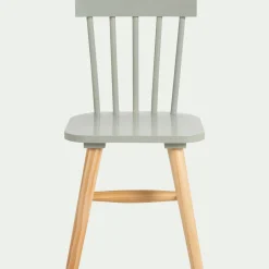 Chaise enfant en bois - vert olivier