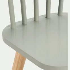 Chaise enfant en bois - vert olivier