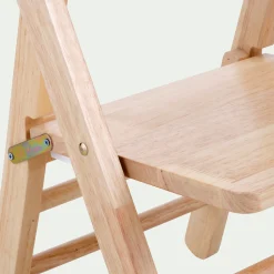 Chaise pliante pour enfant en bois d'hévéa - bois clair