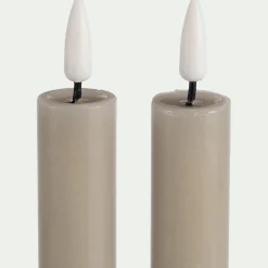 Chandelles à LED - taupe