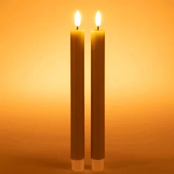 Chandelles à LED - taupe