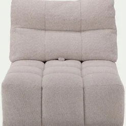 Chauffeuse avance - recule en tissu campo - blanc écru