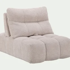 Chauffeuse avance - recule en tissu campo - blanc écru