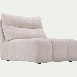 Chauffeuse avance - recule en tissu campo - blanc écru