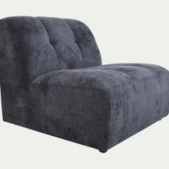 Chauffeuse en tissu Eden - bleu marine