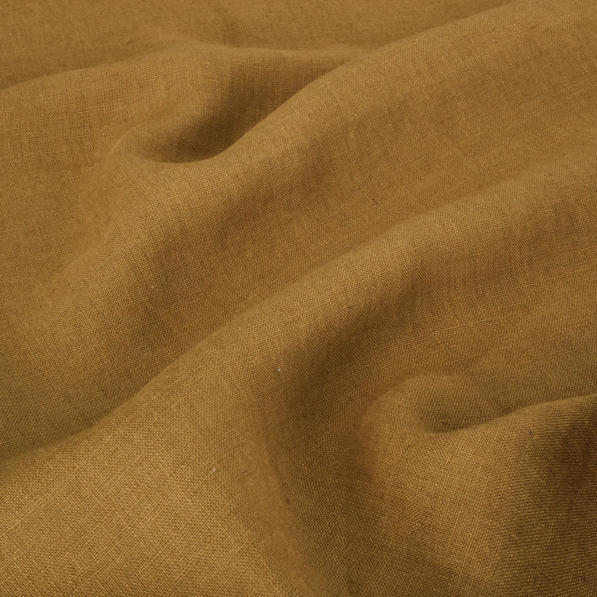 Chemin de table en lin lavé 50x150cm - brun alep