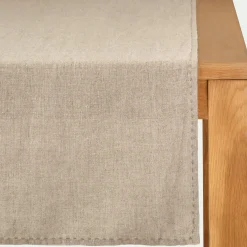 Chemin de table en lin lavé 50x150cm - naturel