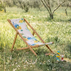 Chilienne de jardin enfant motif Sormiou - bleu