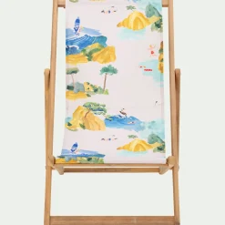 Chilienne de jardin enfant motif Sormiou - bleu