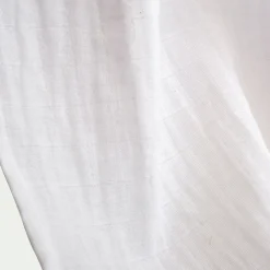 Ciel de lit en gaze de coton H220cm - blanc