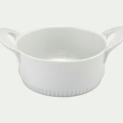 Cocotte individuelle en porcelaine D11cm - blanc