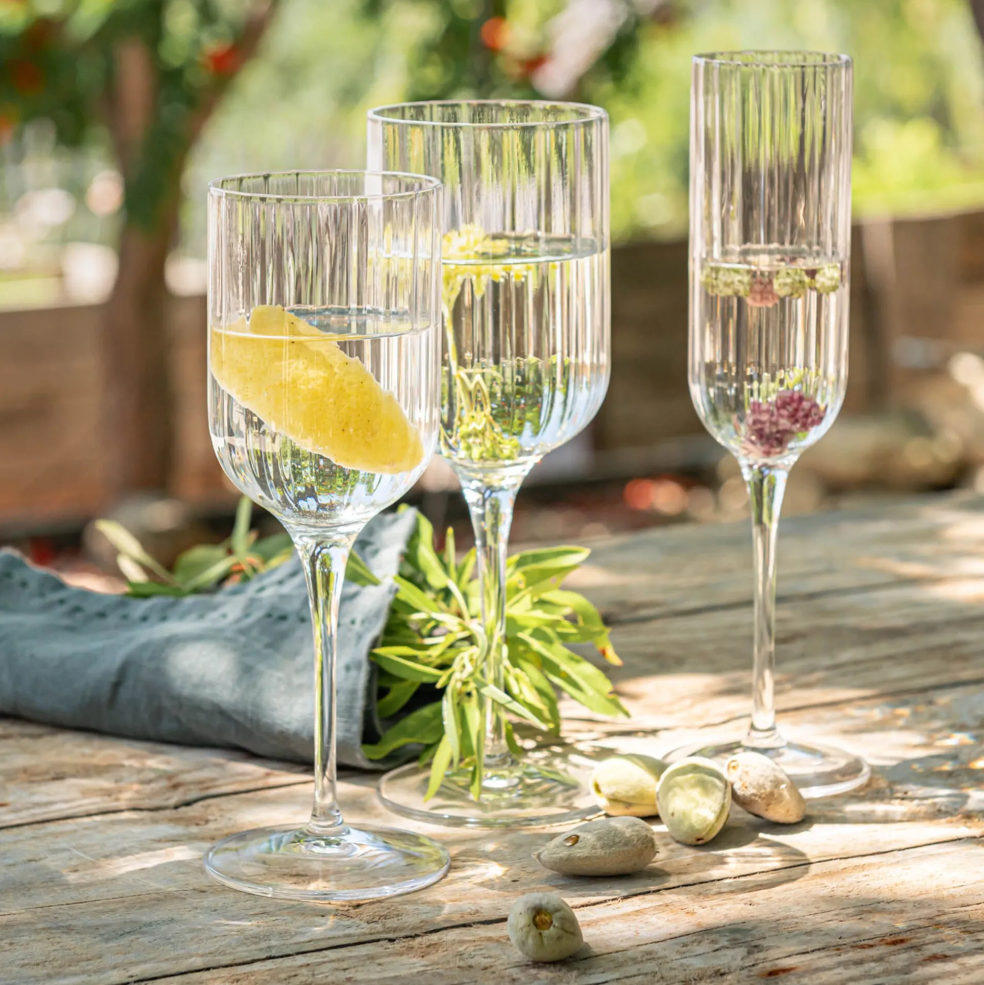 Coffret de 4 flûtes à champagne en cristallin 21cl - transparent