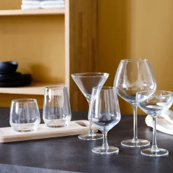 Coffret de 6 gobelets en verre 37cl - transparent