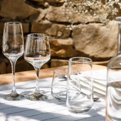 Coffret de 6 gobelets en verre 34,5cl - transparent