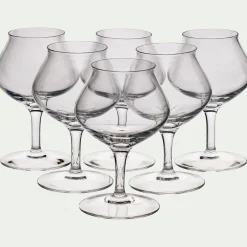 Coffret de 6 verres à rhum en cristallin 17cl - transparent