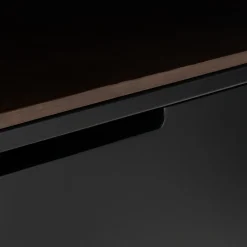 Commode 3 tiroirs en bois - noir