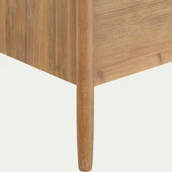 Commode 6 tiroirs en bois d'acacia massif - bois clair