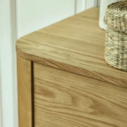 Commode 3 tiroirs en bois - bois clair