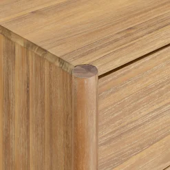 Commode 3 tiroirs en bois d'acacia massif - bois clair