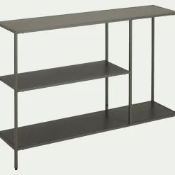 Console 3 plateaux en métal - vert cèdre