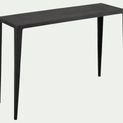 Console en aluminium - noir L121xl39xH82cm
