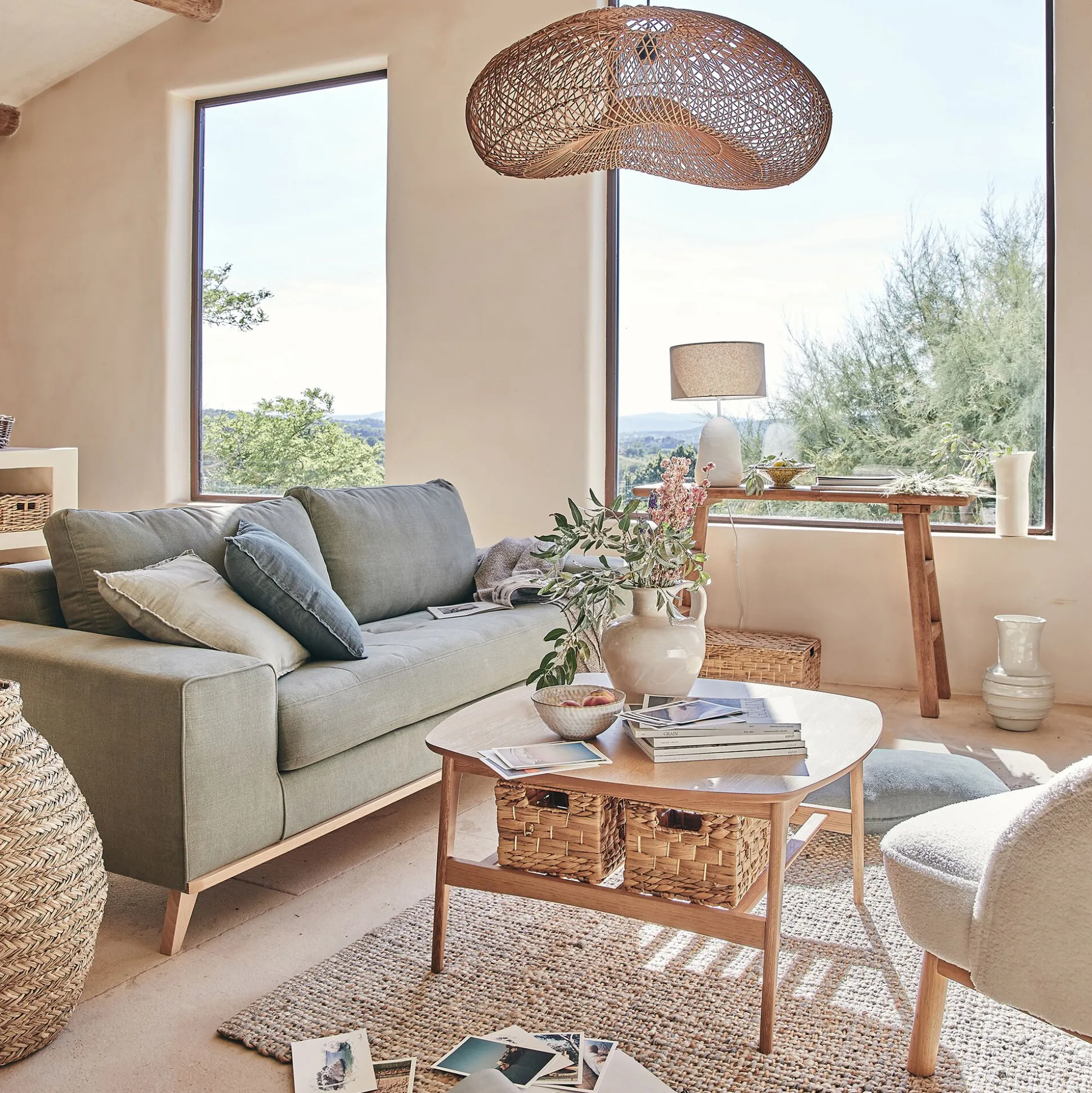 Console en bois recyclé - bois foncé L120xl30xH80cm