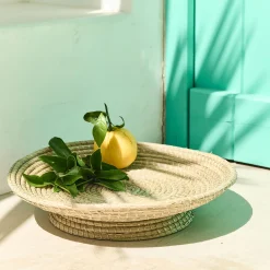 Coupe déco en jonc de mer D26,5cm - naturel