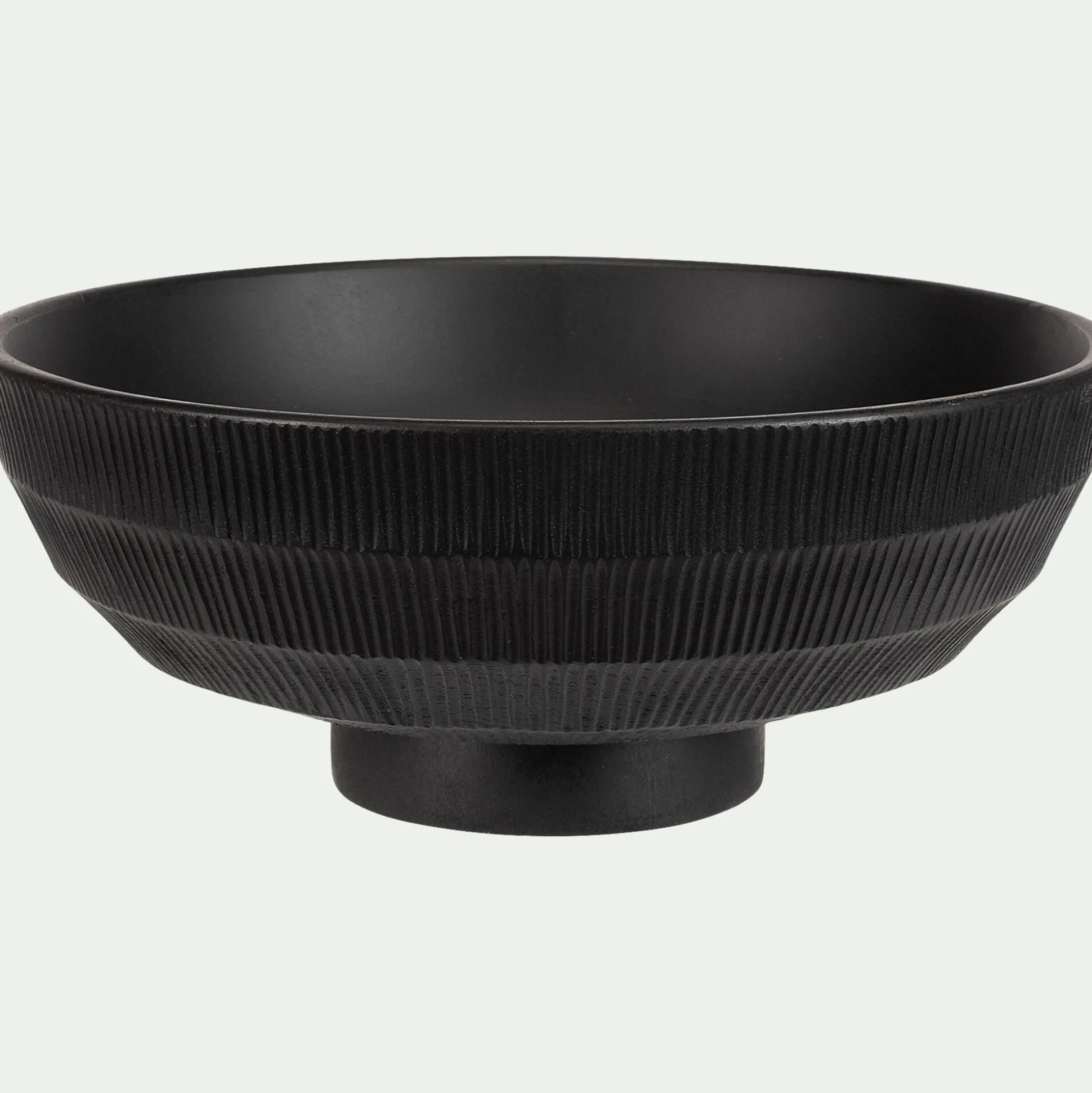 Coupe décorative en bois de manguier D25cm - noir