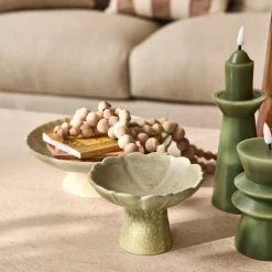 Coupe décorative en céramique D13,5cm - beige