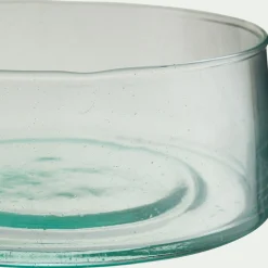 Coupe décorative en verre D17,5cm - transparent