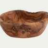 Coupelle apéritive en bois d'olivier D14cm - naturel