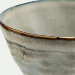 Coupelle conique en grès réactif D10,5cm - gris