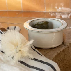 Coupelle en grès D12,2cm - blanc ventoux