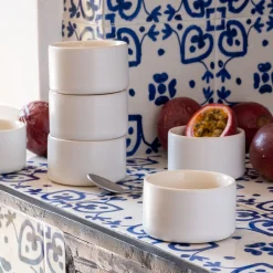 Coupelle en grès D8cm - blanc