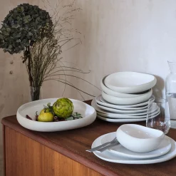 Coupelle en grès D14cm - blanc ventoux