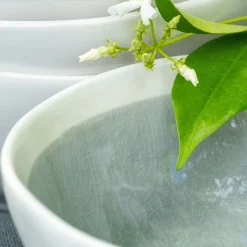 Coupelle en grès D17cm - bleu autan