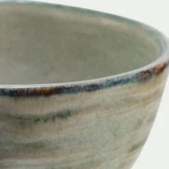 Coupelle en grès réactif D15cm - gris