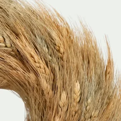 Couronne de Noël en épis de blé D27cm - naturel