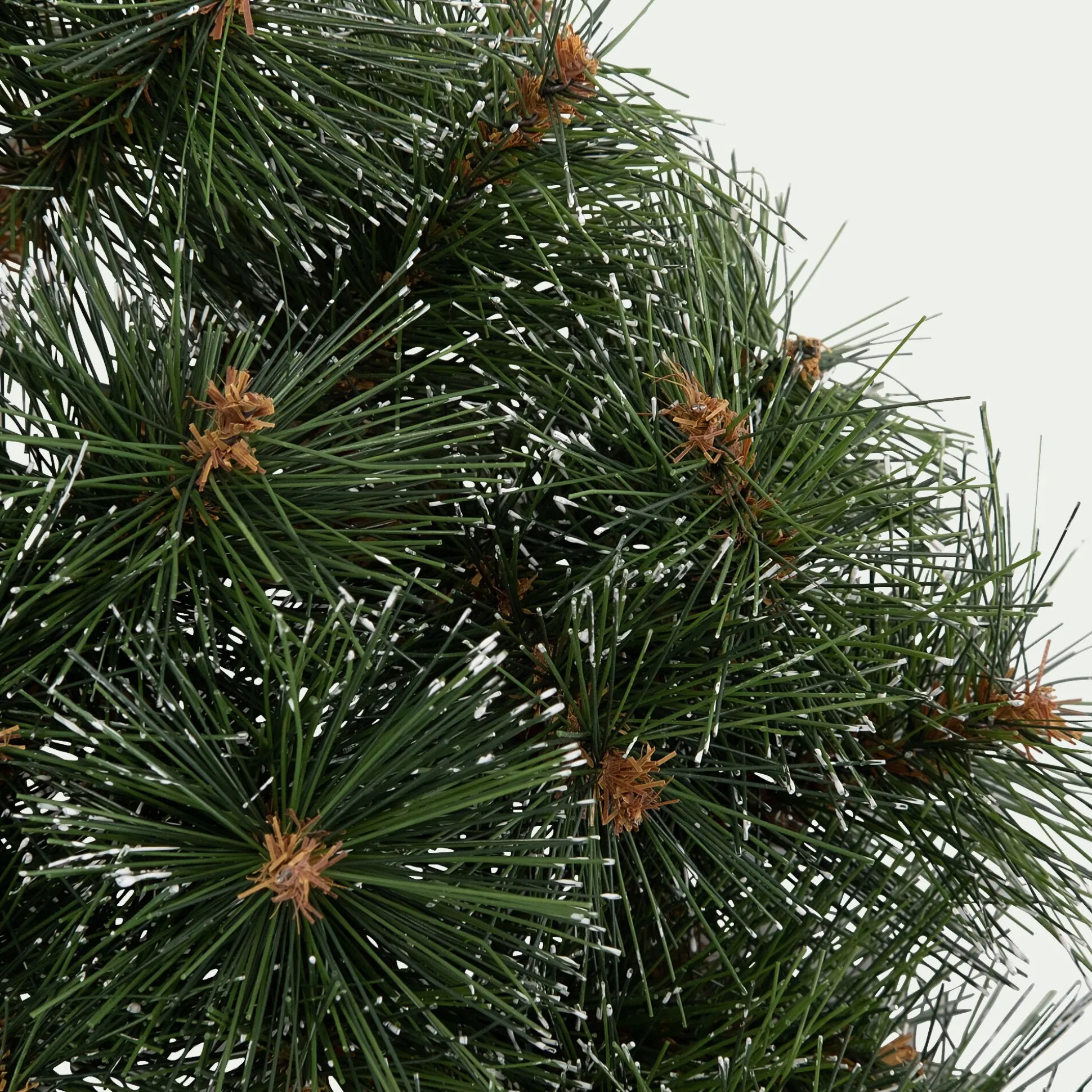 Couronne de Noël végétale lumineuse - vert D45cm