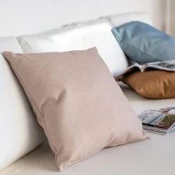 Coussin de jardin en tissu - beige sable 45x45cm