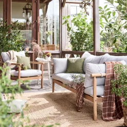 Coussin d'extérieur et intérieur déperlant 40x40cm - vert